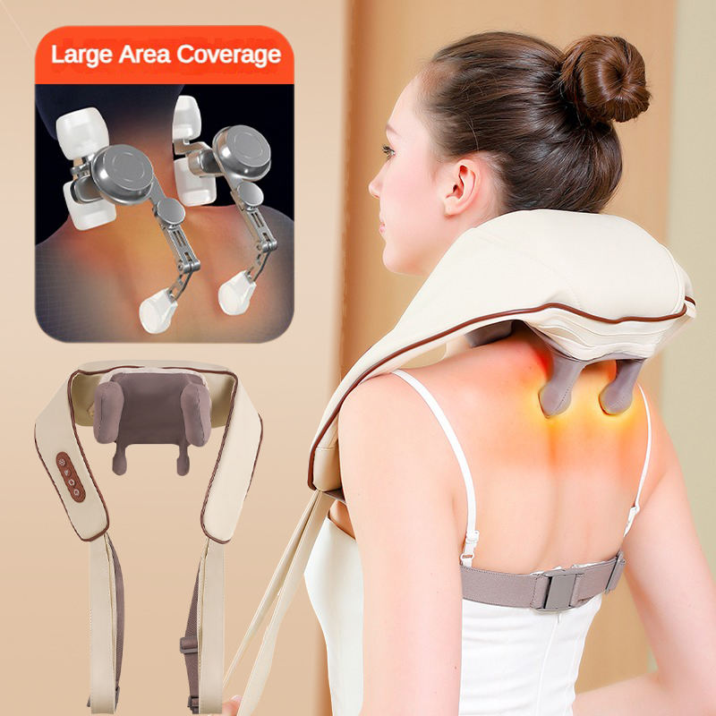 Neck and Shoulder Massager with Heat – Deep Tissue Pain Relief